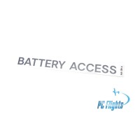 A-10C "Thunderbolt" Battery Access Placard - Home Cockpit Shell Marking