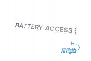 A-10C "Thunderbolt" Battery Access Placard - Home Cockpit Shell Marking