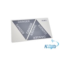 F-14 "TOMCAT" Danger Ejection Seat and Canopy Placard - Home Cockpit Shell Decals - 2 pcs