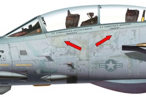 F-14 "TOMCAT" Ejection Seat and Canopy Placard - Home Cockpit Shell Decals - 2 pcs F-14 "TOMCAT" Ejection Seat and Canopy Placard - Home Cockpit Shell Decals - 2 pcs