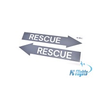 F-14 "Tomcat" Rescue Arrow Placard - Home Cockpit Shell Decal