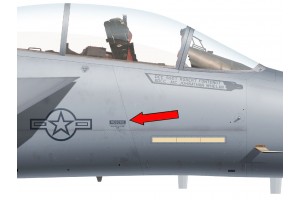 F-15C/E "Eagle" Rescue Emergency Entrance Control Placard - Home Cockpit Shell Decal F-15C/E "Eagle" Rescue Emergency Entrance Control Placard - Home Cockpit Shell Decal