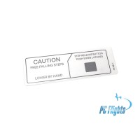 F-15C/E "Eagle" Caution Free Falling Steps Placard - Home Cockpit Shell Decal