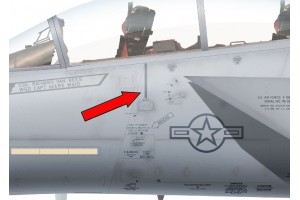 F-15C/E "Eagle" Safe Step Placard - Home Cockpit Shell Decal