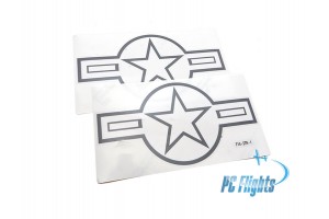 F-15C/E "Eagle" USA Military Aircraft National Insignia Body Roundel Decal - 2 pcs