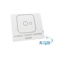 F/A-18C "Hornet" Canopy Control Placard - Home Cockpit Shell Decal