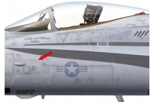 F-18C "Hornet" Caution Unfiltered External Power Placard - Home Cockpit Shell Decal