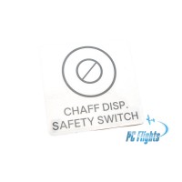 F18C "Hornet" Chaff Disp Safety Switch Placard - Home Cockpit Shell Decal