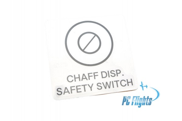 F18C "Hornet" Chaff Disp Safety Switch Placard - Home Cockpit Shell Decal