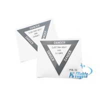 F/A-18C "Hornet" Ejection Seat and Canopy Marking - Home Cockpit Shell Stickers - 2 pcs