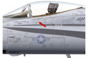 F/A-18C "Hornet" Ejection Seat and Canopy Placard - Home Cockpit Shell Decals - 2 pcs