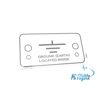 F-18C "Hornet" Ground Located Inside Placard - Home Cockpit Shell Decal