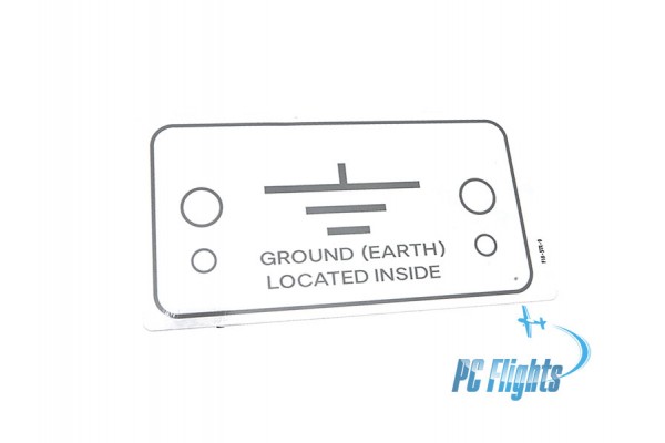 F-18C "Hornet" Ground Located Inside Placard - Home Cockpit Shell Decal