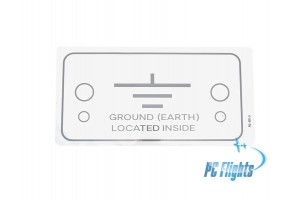 F-18C "Hornet" Ground Located Inside Placard - Home Cockpit Shell Decal