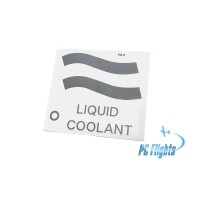 F-18C "Hornet" Liquid Coolant Placard - Home Cockpit Shell Decal