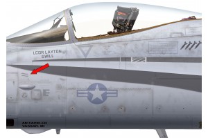 F-18C "Hornet" Liquid Coolant Placard - Home Cockpit Shell Decal