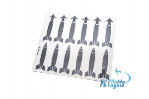 F-18C "Hornet" Mission Marking Decals - Home Cockpit Shell Symbols