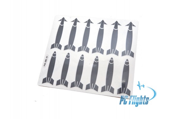 F-18C "Hornet" Mission Marking Decals - Home Cockpit Shell Symbols