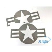 F/A-18C "Hornet" USA Military Aircraft National Insignia Body Roundel Decal - 2 pcs
