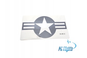 F/A-18C "Hornet" USA Military Aircraft National Insignia Body Roundel Decal - 2 pcs