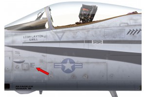 F-18C "Hornet" Voltage Placard - Home Cockpit Shell Decal