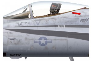 F-18C "Hornet" Warning Pyrotechnics Installed Placard - Home Cockpit Shell Decal