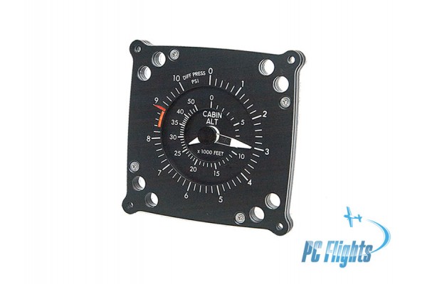 Boeing 737NG FWD Overhead Cabin Alt Diff Pressure Gauge