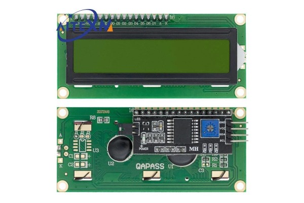 1602 LCD Display Module (16 x 2 characters) - Green with IIC/I2C Interface