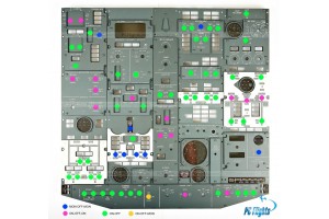 Boeing 737NG FWD Overhead Full Set Home Cockpit Parts