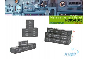 Boeing 737 MIP Indicators Set Assembled (Korry 318 Replica)