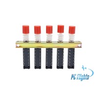 Interlock Push Button Switch Piano Type 12 Pin 5 Raw Keyboard Switch