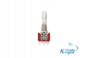 Small Toggle Switch - ON-OFF-ON with Locking Shaft