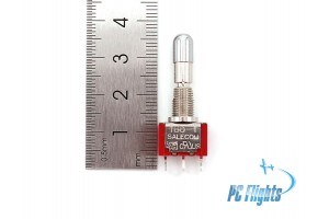 Small Toggle Switch - ON-OFF-ON with Locking Shaft