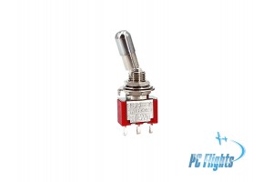 Small Toggle Switch - ON-ON  (ON-OFF) with Locking Shaft