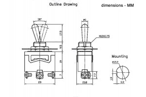 Big ON-MON (OFF-MON) Toggle Switch
