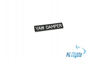 Boeing 737 YAW Damper Nameplate/Sticker