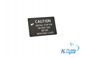 F-16 "Viper" Seat INSTALL STOP PIN Cockpit Nameplate
