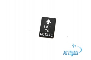 F-16C "Viper" LIFT TO ROTATE Nameplate / Sticker
