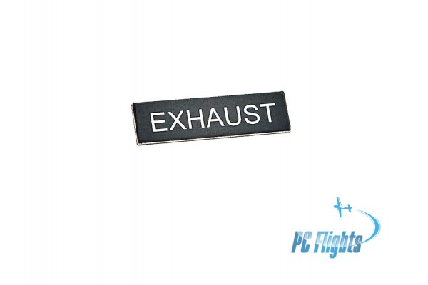 UH-1 "Huey" / "Iroquois"- EXHAUST Gauge Nameplate Home Cockpit Sticker