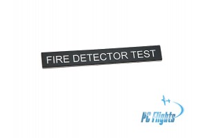 UH-1H "Huey" - FIRE DETECTOR TEST Button Nameplate Home Cockpit Sticker