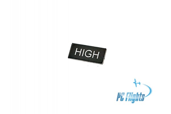 UH-1H "Huey" - HIGH Nameplate Home Cockpit Gauge Sticker