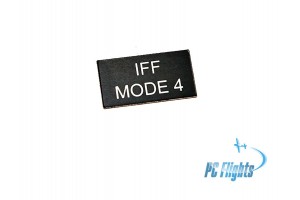 UH1H "Huey" - IFF MODE 4 Nameplate Home Cockpit Sticker