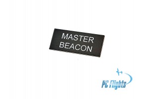 UH1H "Huey" - MASTER BEACON Nameplate Home Cockpit Sticker