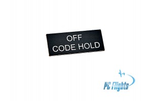 UH 1H "Huey" - OFF CODE HOLD Nameplate Home Cockpit Sticker
