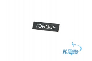 UH-1H "Huey" / "Iroquois"- TORQUE Gauge Nameplate Home Cockpit Sticker