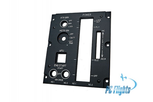 AH 64 "Apache" Pilot Power Lever Quadrant Panel Cockpit Part