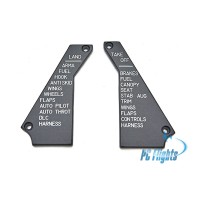 F-14 "Tomcat" Checklist Placard Panels - Home Cockpit Module