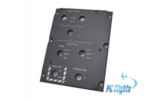 F-14 "Tomcat" Inlet Ramps Throttle Control Panel - Home Cockpit Part