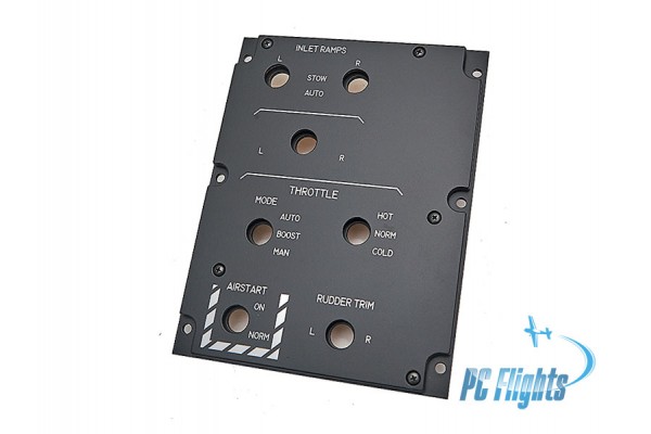 F-14 "Tomcat" Inlet Ramps Throttle Control Panel - Home Cockpit Part