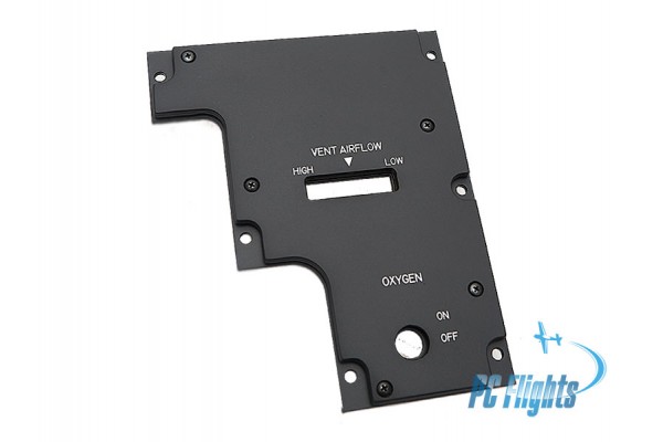 F 14 "Tomcat" Oxygen-Vent Airflow Control Panel - Home Cockpit Module